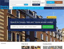 Tablet Screenshot of housing.lon.ac.uk